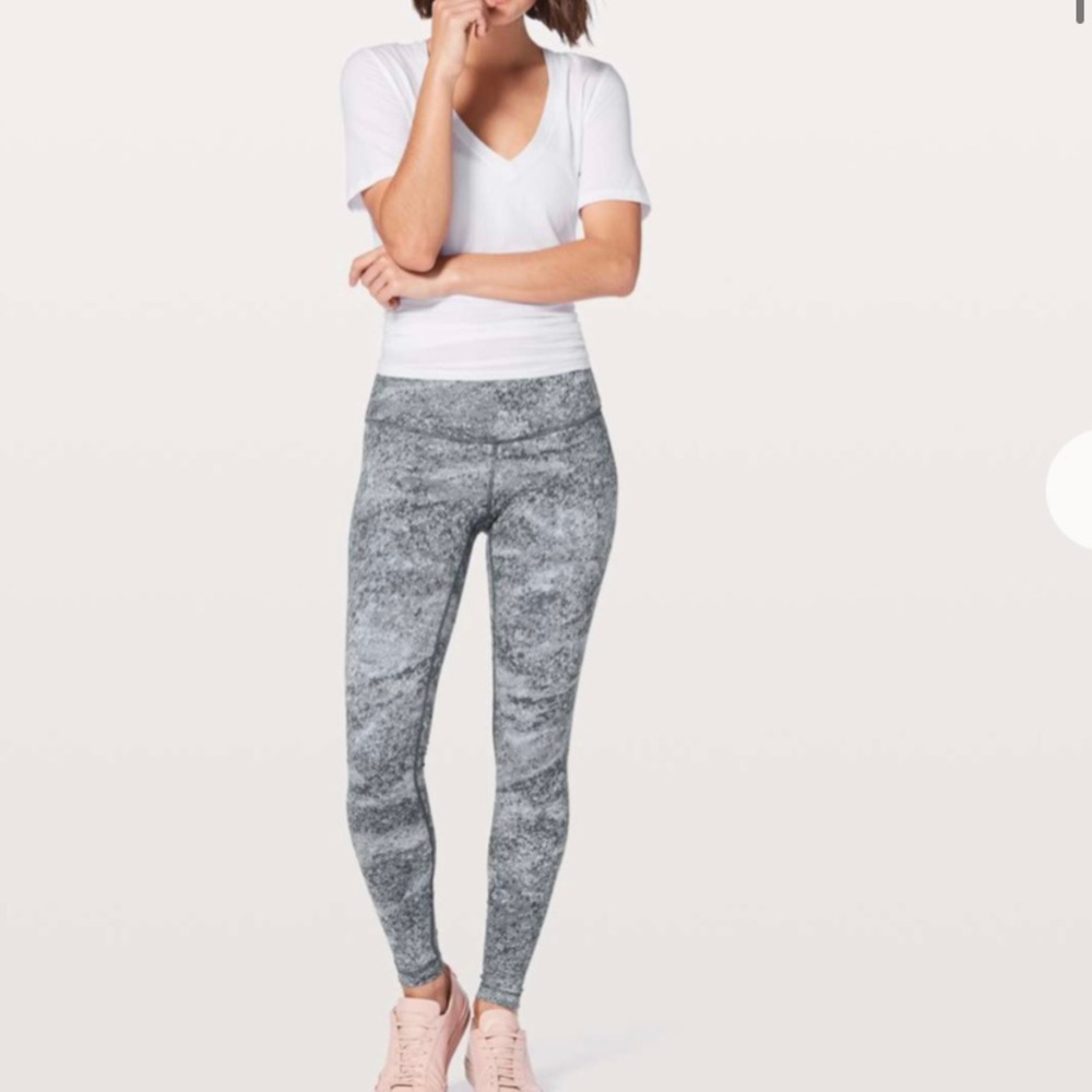 Lululemon Wunder Under Low-Rise Tight *Full-On Luxtreme 28" Area Ice Grey